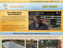 Tablet Screenshot of lineagecrypts.com